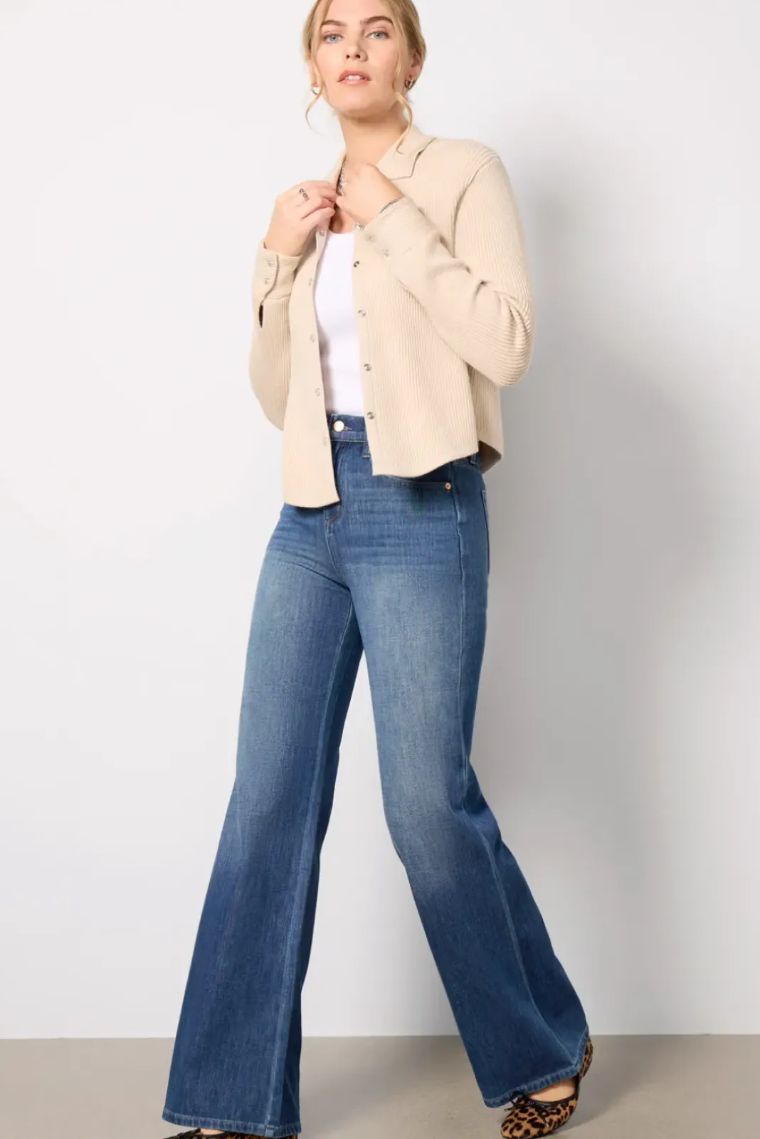 Jeans<EVEREVE Ever Vintage Wide Leg Jean Medbluewash
