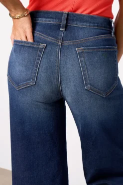 Jeans<EVEREVE Ever Wide Leg with Seam detail Denim