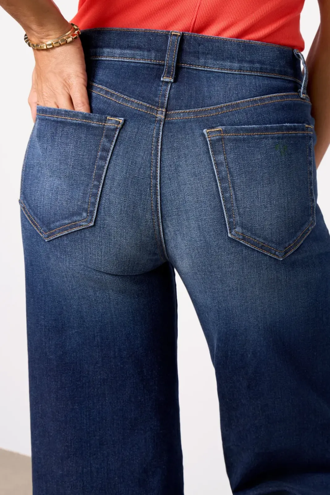 Jeans<EVEREVE Ever Wide Leg with Seam detail Denim