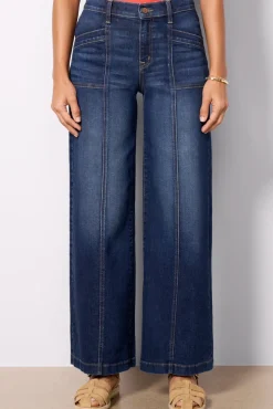 Jeans<EVEREVE Ever Wide Leg with Seam detail Denim