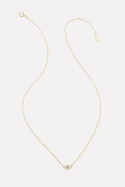 Jewelry<GORJANA Evil Eye Charm Necklace Gold