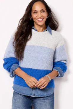 Sweaters<EVEREVE Fallon Pullover Bluemulti