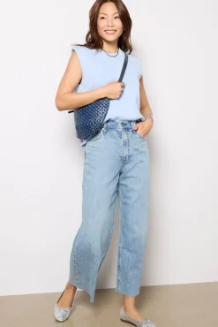 Jeans<RAG AND BONE Featherweight Andi High-Rise Ankle Wide Leg Beacon