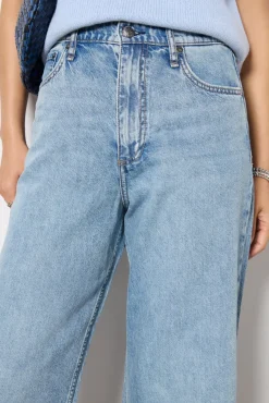 Jeans<RAG AND BONE Featherweight Andi High-Rise Ankle Wide Leg Beacon