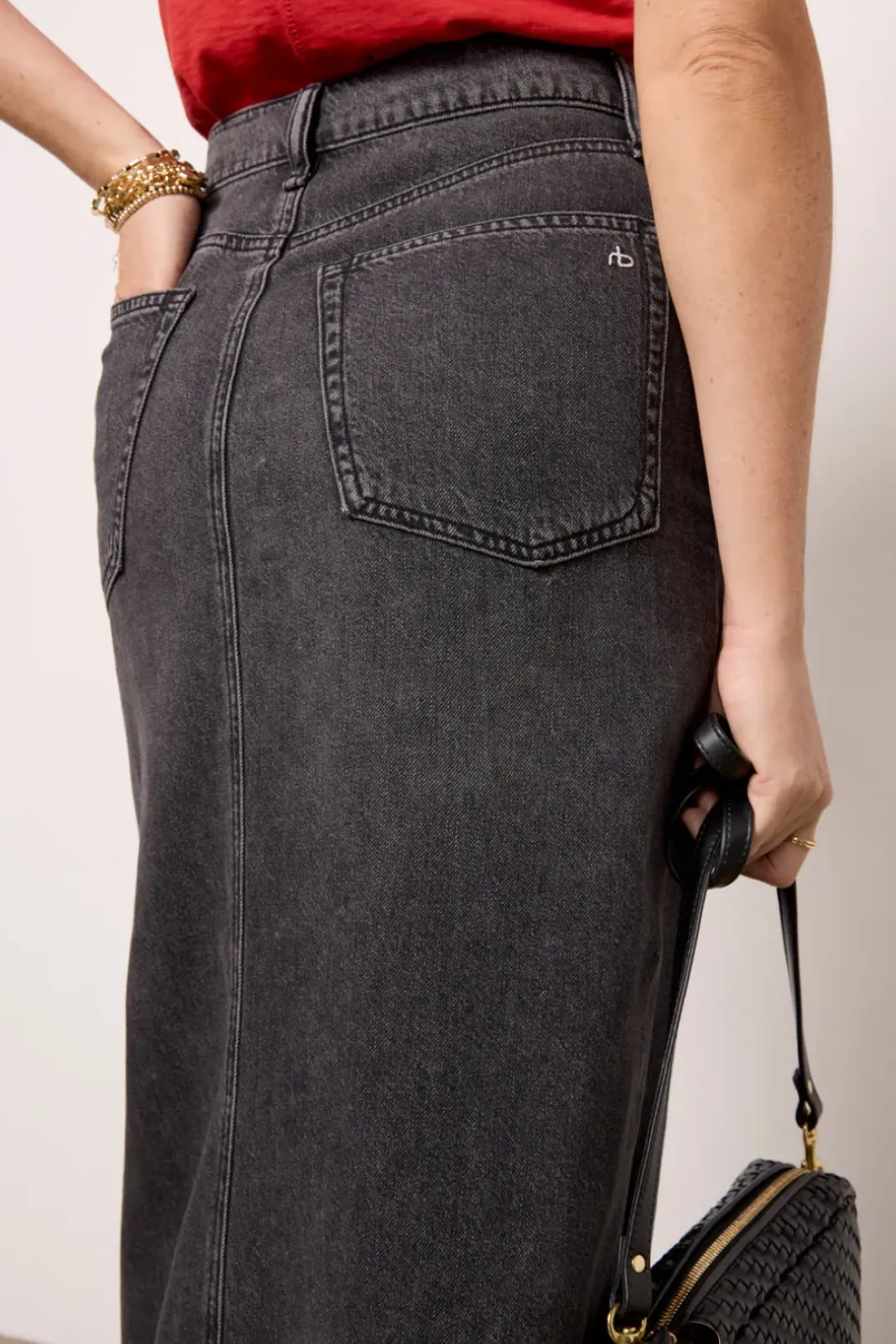 Skirts<RAG AND BONE Featherweight Clara Midi Skirt Anglique