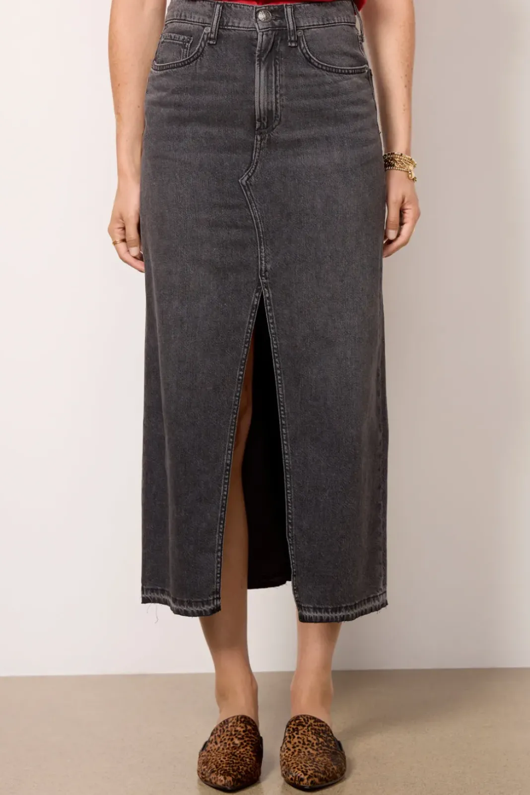 Skirts<RAG AND BONE Featherweight Clara Midi Skirt Anglique