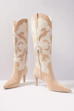 Shoes<DOLCE VITA Finley Stud Cowboy Boot Camel