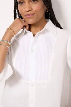 Tops & Tees<CITIZENS OF HUMANITY Fino Boxy Cropped Shirt White
