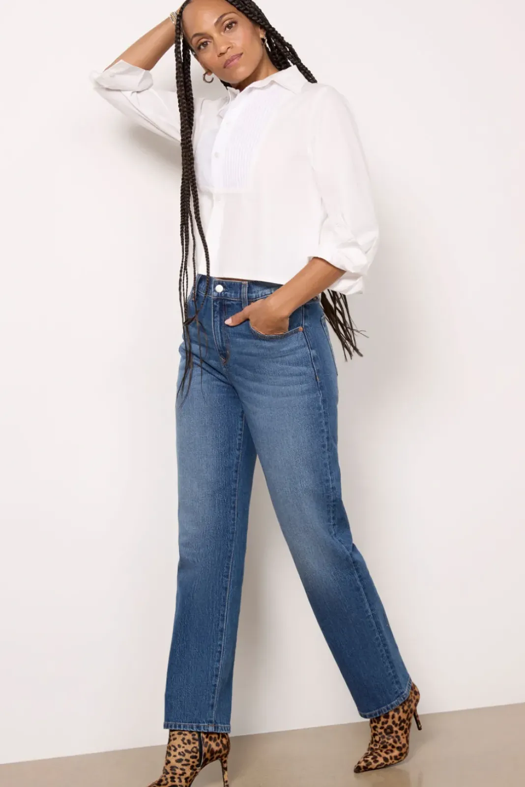 Tops & Tees<CITIZENS OF HUMANITY Fino Boxy Cropped Shirt White