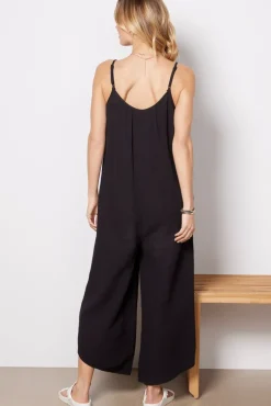 Jumpsuits & Rompers<Z SUPPLY Flared Gauze Jumpsuit Black