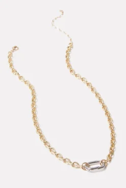 Jewelry<EVEREVE Fletcher Two Tone Necklace Gold/Silver