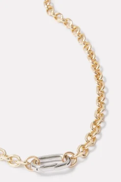 Jewelry<EVEREVE Fletcher Two Tone Necklace Gold/Silver
