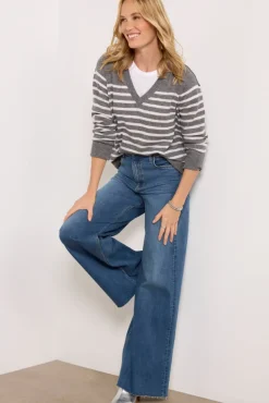 Jeans<RAG AND BONE Flexi Sofie HR Full Length Wide Leg Willow