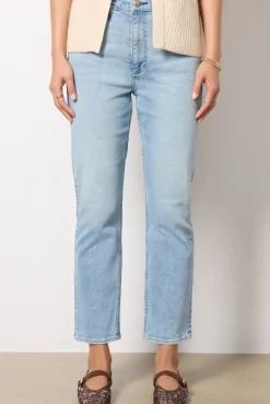 Jeans<RAG AND BONE Flexi Wren High-Rise Ankle Slim Straight Keens