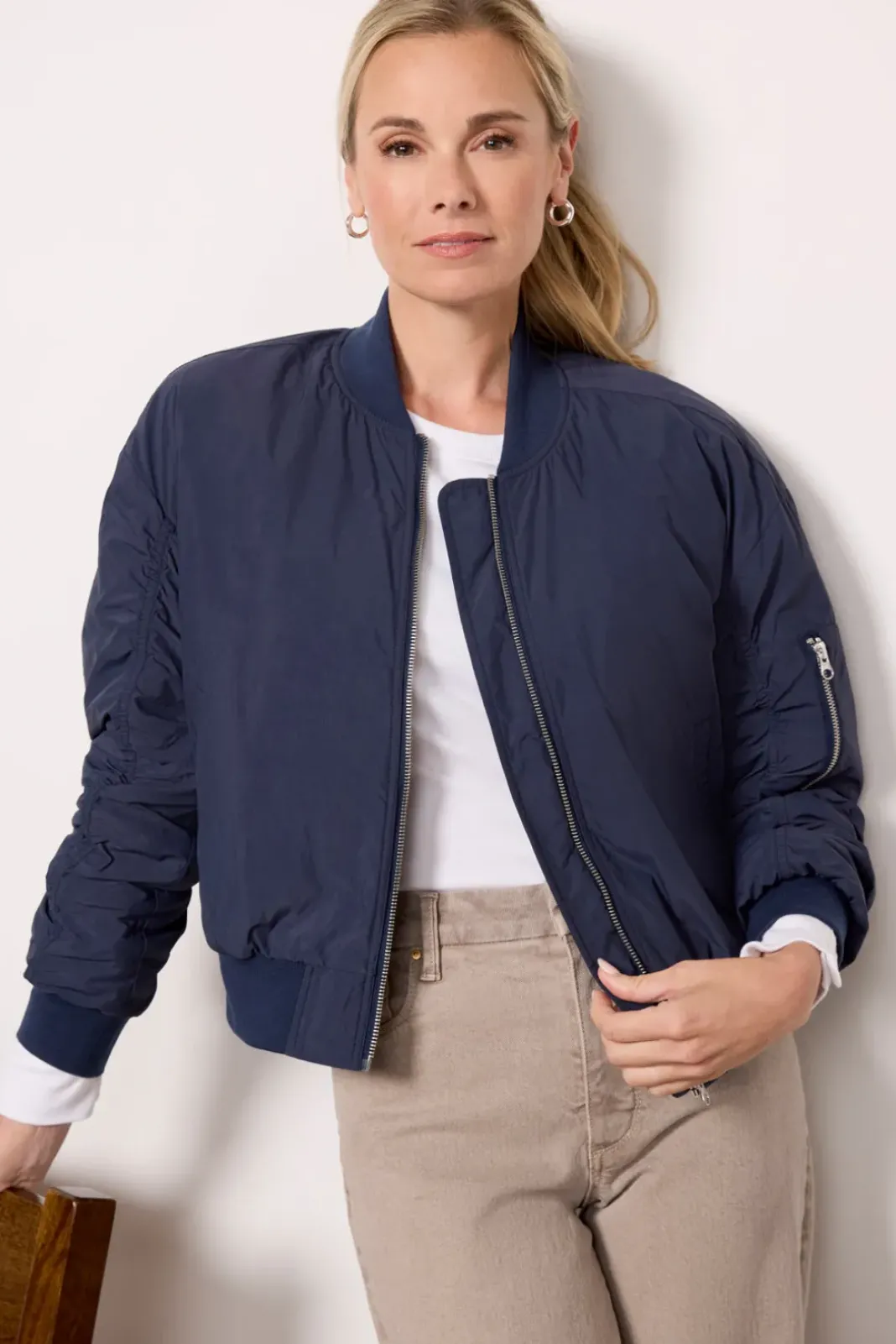 Blazers & Jackets<EVEREVE Flight Bomber Navy