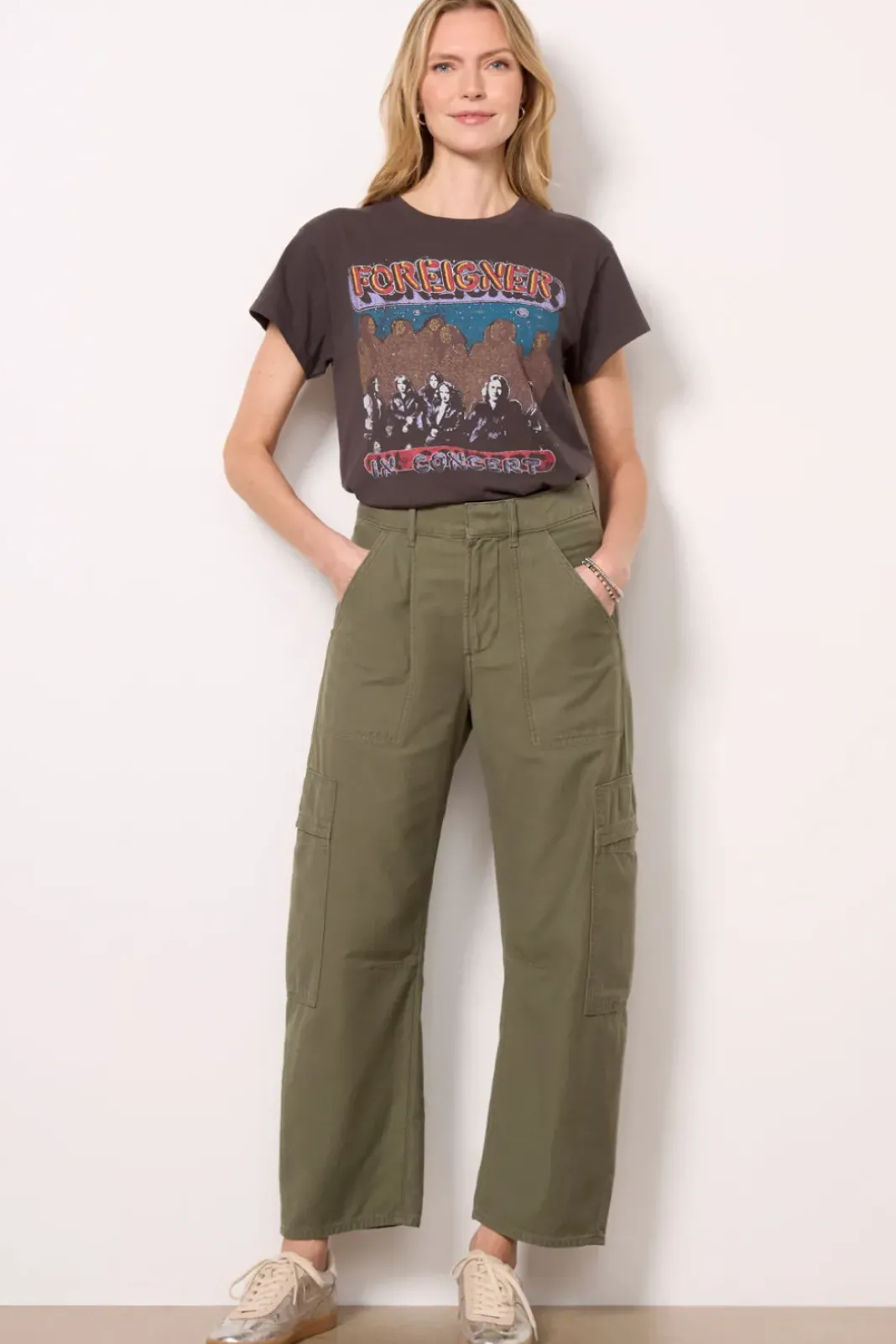 Tops & Tees<DAYDREAMER Foreigner In Concert Tee Washedblack