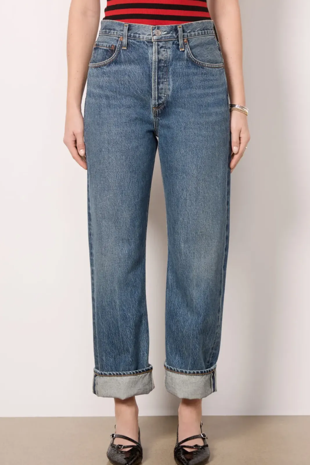 Jeans<AGOLDE Fran Cuffed Straight Dwell