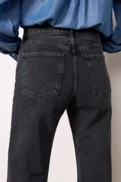 Jeans<AGOLDE Fran Cuffed Straight Blacktea