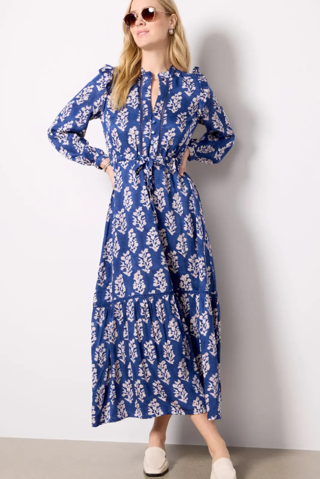Dresses<EMERSON FRY Frances 4 Dress Pressedflowersblue