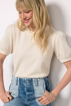Sweatshirts<EVEREVE Frankie Puff Sleeve Top Oatmealheather