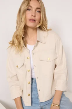 Blazers & Jackets<EVEREVE Frankie Stretch Linen Shacket Natural