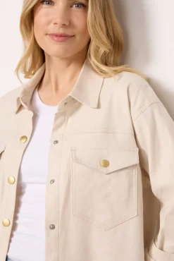 Blazers & Jackets<EVEREVE Frankie Stretch Linen Shacket Natural