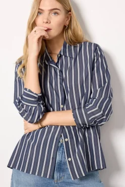 Tops & Tees<Z SUPPLY Frankie Striped Shirt Navalacademy