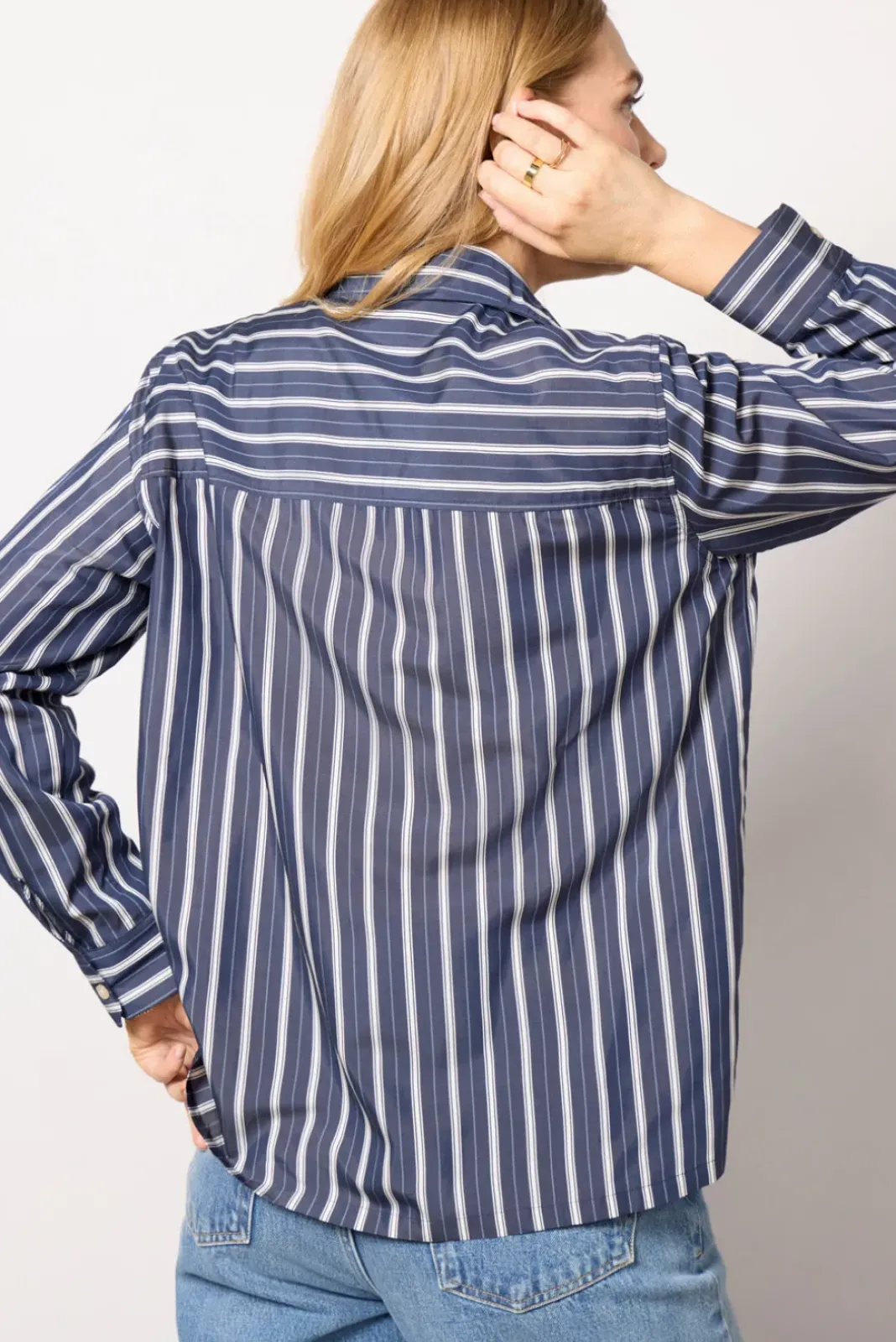 Tops & Tees<Z SUPPLY Frankie Striped Shirt Navalacademy