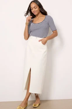 Tops & Tees<FAHERTY Freestyle Knit Tee Desistripe