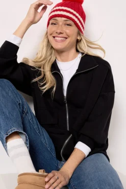 Matching Sets|Blazers & Jackets<VARLEY Garcia Zip Through Sweat Black