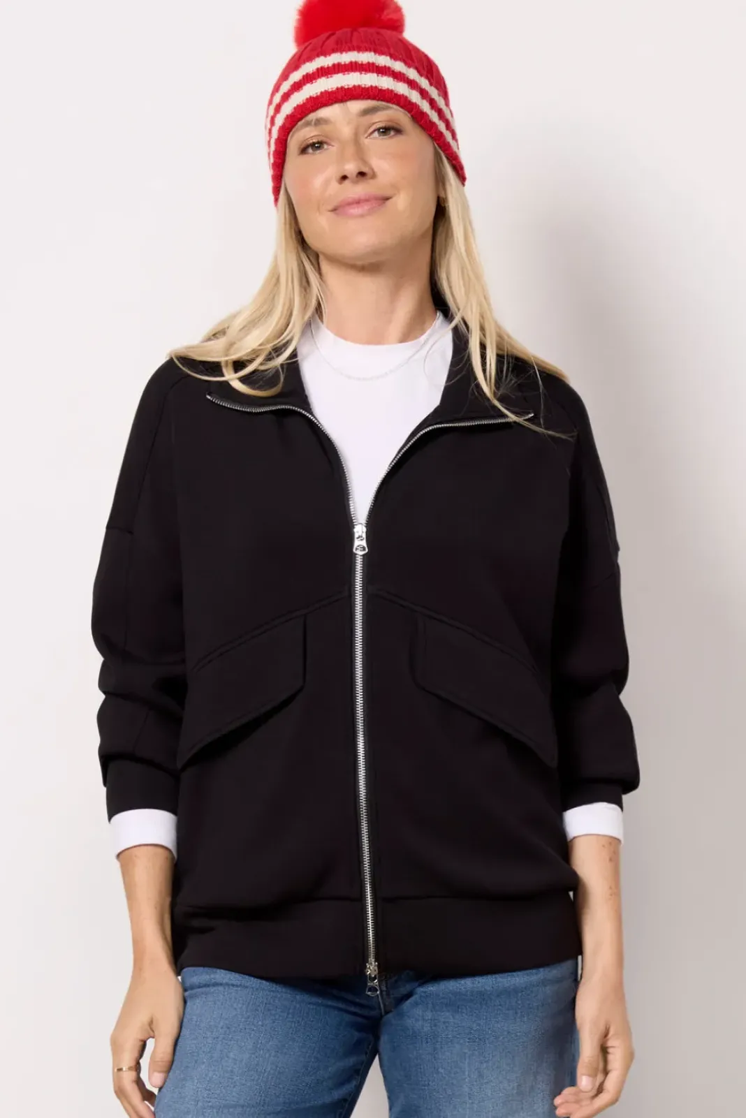 Matching Sets|Blazers & Jackets<VARLEY Garcia Zip Through Sweat Black