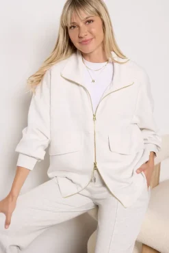 Matching Sets|Blazers & Jackets<VARLEY Garcia Zip Through Sweat Ivorymarl