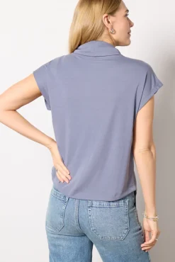 Tops & Tees<EVEREVE Gia Cowl Neck Top FolkstoneGrey