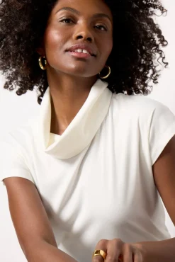 Tops & Tees<EVEREVE Gia Cowl Neck Top Ivory