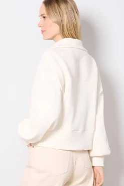 Blazers & Jackets<VARLEY Gibbs Zip Through Sweat Ivory