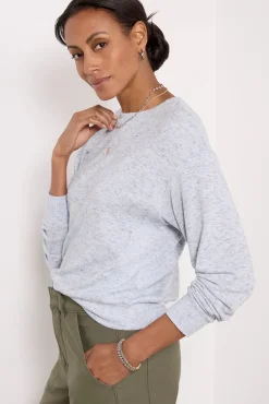 Sweatshirts<MICHAEL STARS Gigi Brushed Pullover Iceblue