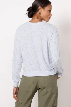 Sweatshirts<MICHAEL STARS Gigi Brushed Pullover Iceblue