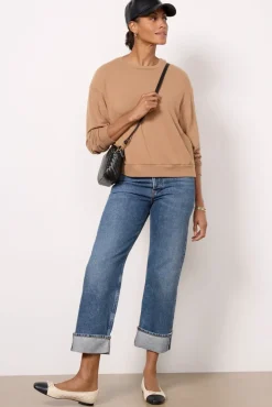 Sweatshirts<MICHAEL STARS Gigi Brushed Pullover Camel