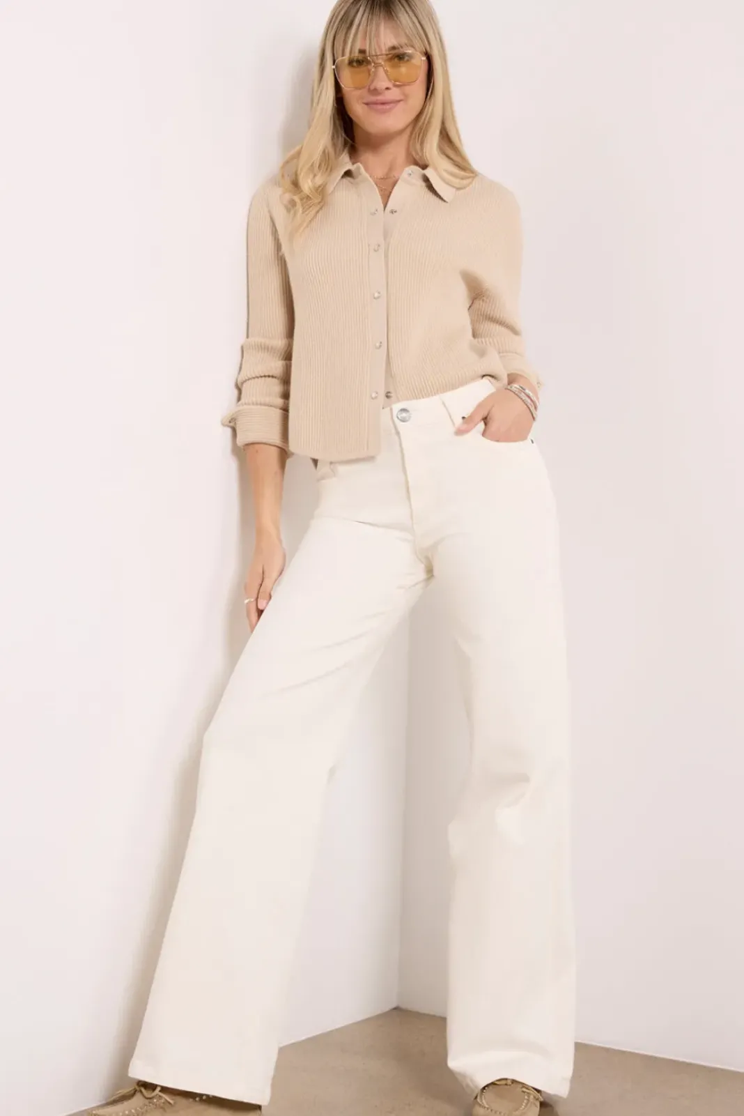 Sweaters<EVEREVE Ginny Cardigan Tan