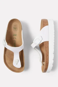 Shoes<PAPILLIO BY BIRKENSTOCK Gizeh Platform Sandal White