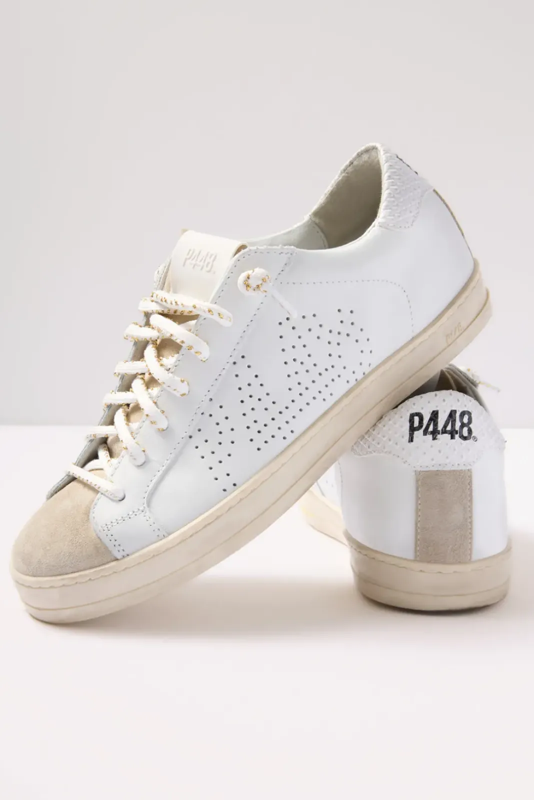 Shoes<P448 Gold Dipped John Sneaker Beige/Cro