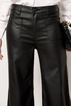 Pants & Leggings<KUT FROM THE KLOTH Goldie Coated Wide Leg Black