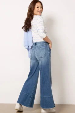 Jeans<KUT FROM THE KLOTH Goldie w Exaggerated Hem Vision
