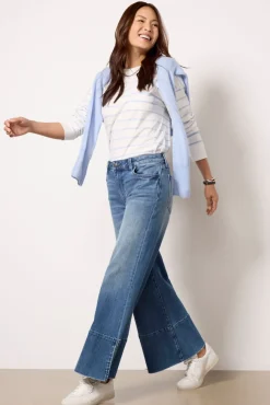 Jeans<KUT FROM THE KLOTH Goldie w Exaggerated Hem Vision