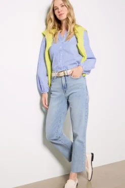 Jeans<GOOD AMERICAN Good Boy Straight Crop Indigo766