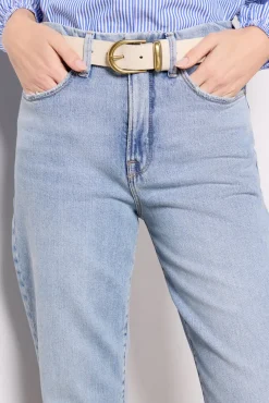 Jeans<GOOD AMERICAN Good Boy Straight Crop Indigo766