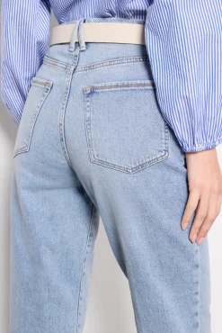 Jeans<GOOD AMERICAN Good Boy Straight Crop Indigo766