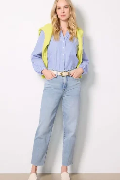 Jeans<GOOD AMERICAN Good Boy Straight Crop Indigo766