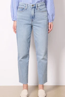 Jeans<GOOD AMERICAN Good Boy Straight Crop Indigo766