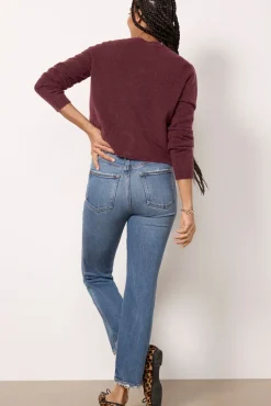 Jeans<GOOD AMERICAN Good Curve Straight Indigo737